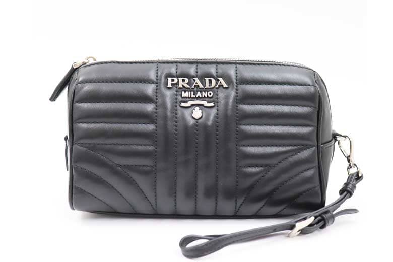 プラダスポーツ PRADA SPORT ポーチ 小物入れ キャンバス 白タグ+